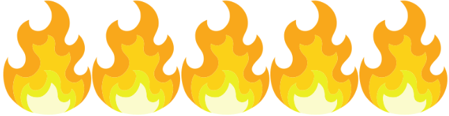 5 flame icon